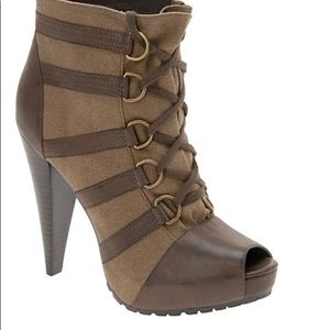 Aldo Peep Toe Ankle Booties Videtto